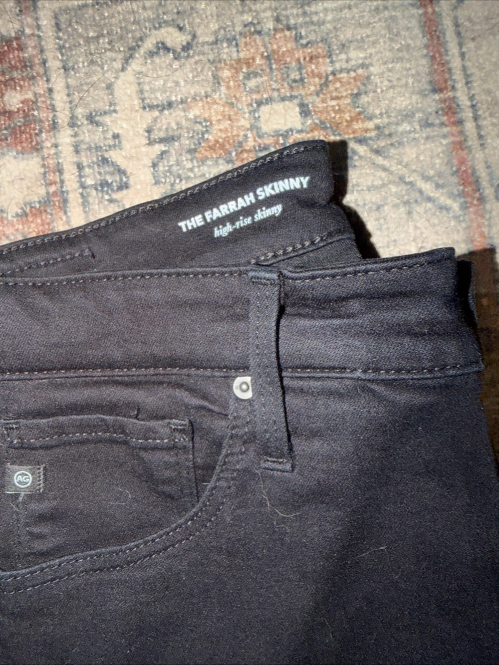 AG Adriano Goldschmied Black Women's Jeans the Farrah skinny size 31 - Picture 5 of 7